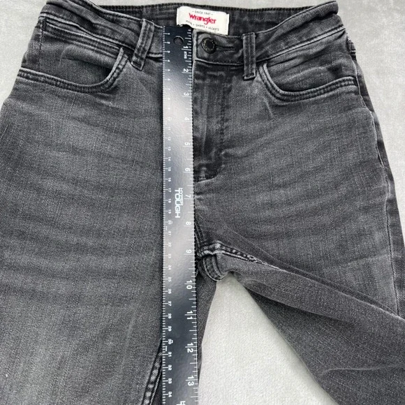 Wrangler High Rise Bold Bootcut Jeans Womens 0 Black Faded Stretch Western Denim - Picture 10 of 16